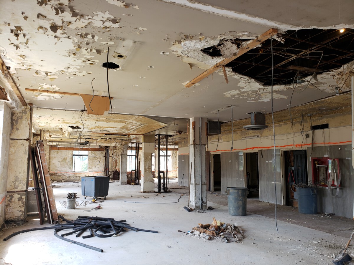 Interior of 100 Seneca prior to renovations